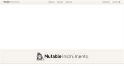 Desktop Screenshot of mutable-instruments.net