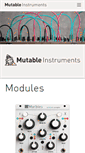 Mobile Screenshot of mutable-instruments.net